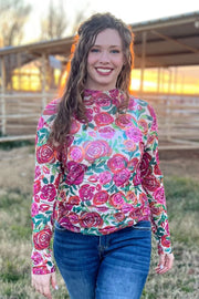 Rose Garden Mesh Top
